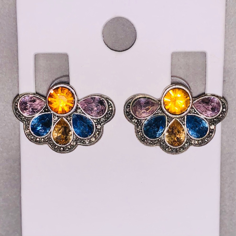 Jewelmint Flabella Post Back Statement Earrings - image 3